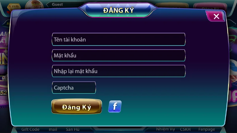 Các bước đăng ký tại Sun52 rất đơn giản và dễ thực hiện